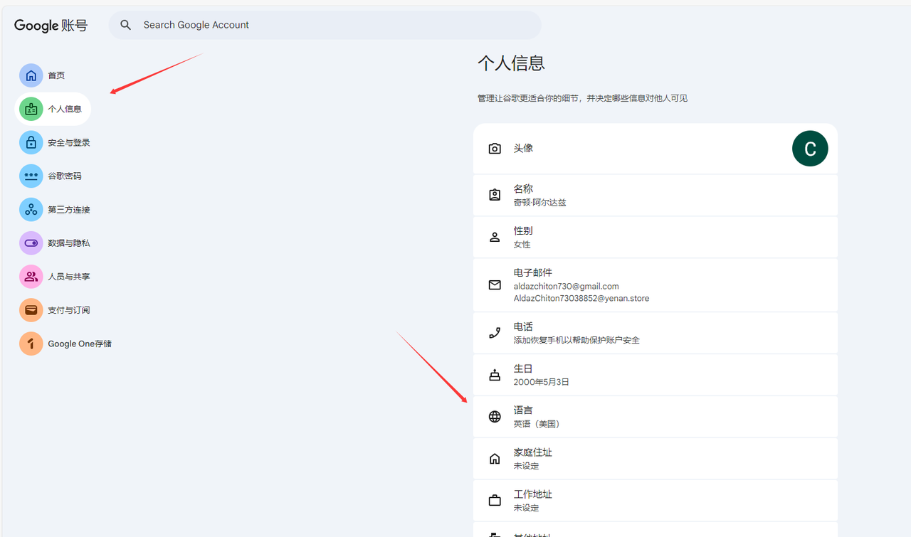 Gemini 修改 Google 账号语言(推荐)操作步骤截图 2